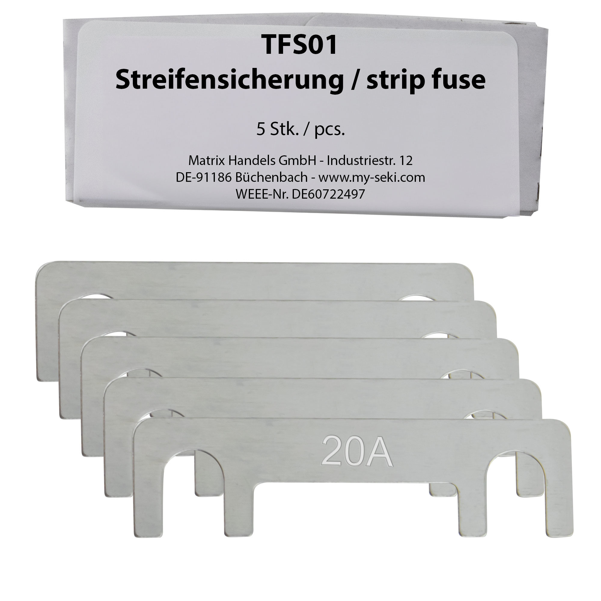 Strip Fuses TFS01 5pcs