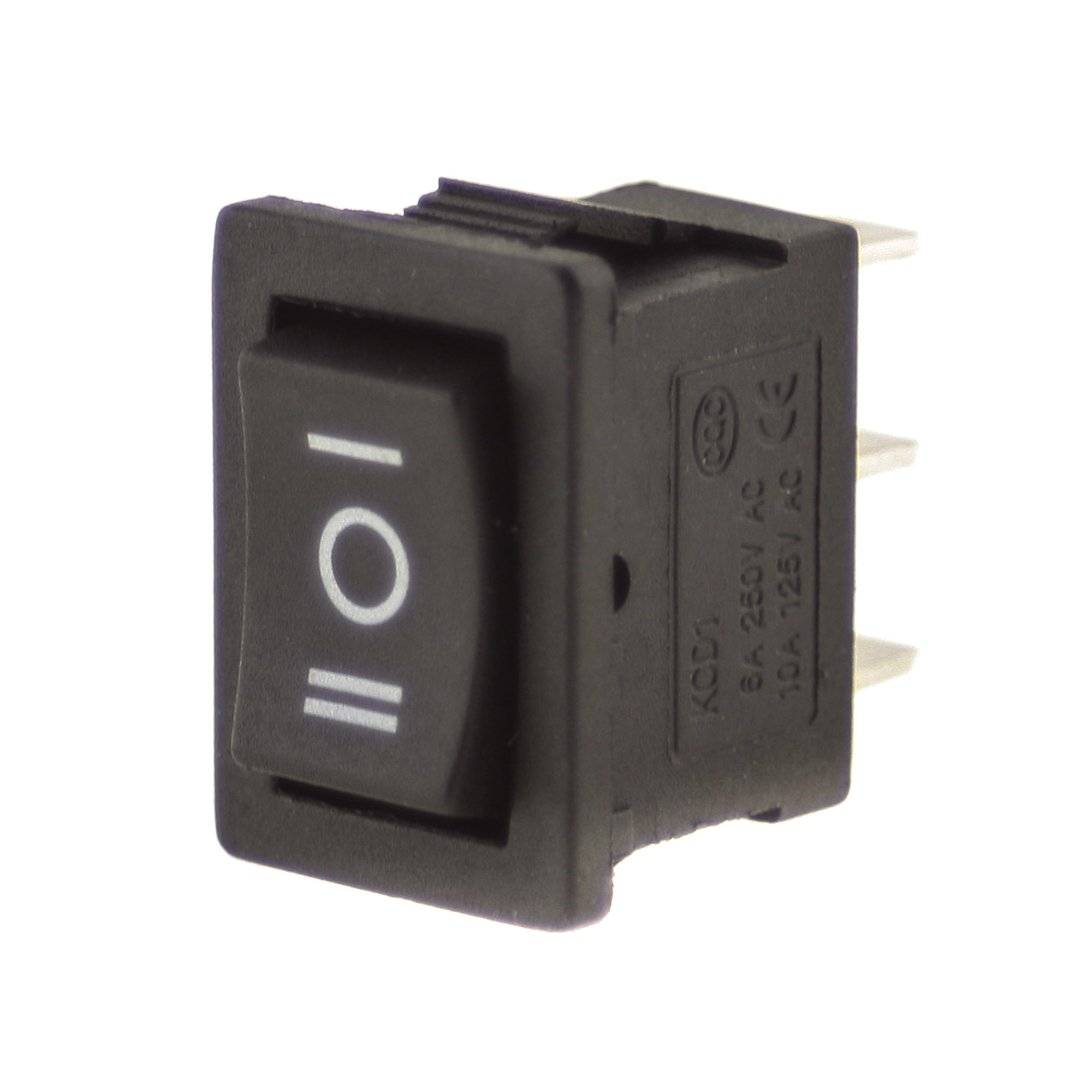 Switch I-0-II 250V 6A, 21x15mm